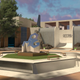 A screenshot of a virtual employee lounge.